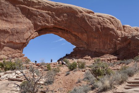 North window arch